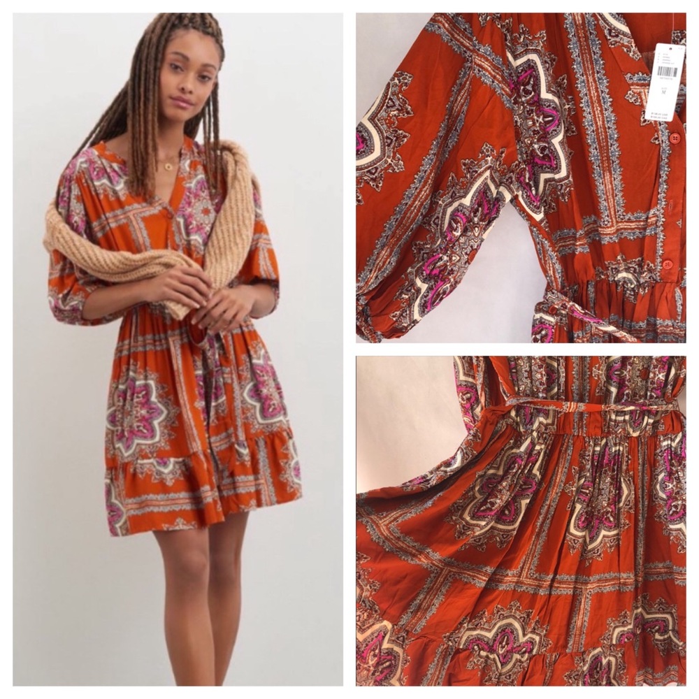 Anthropologie Porridge Isabel Mini Dress M